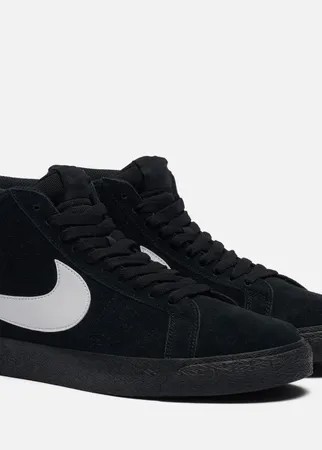 Кроссовки Nike SB Zoom Blazer Mid, цвет чёрный, размер 38.5 EU