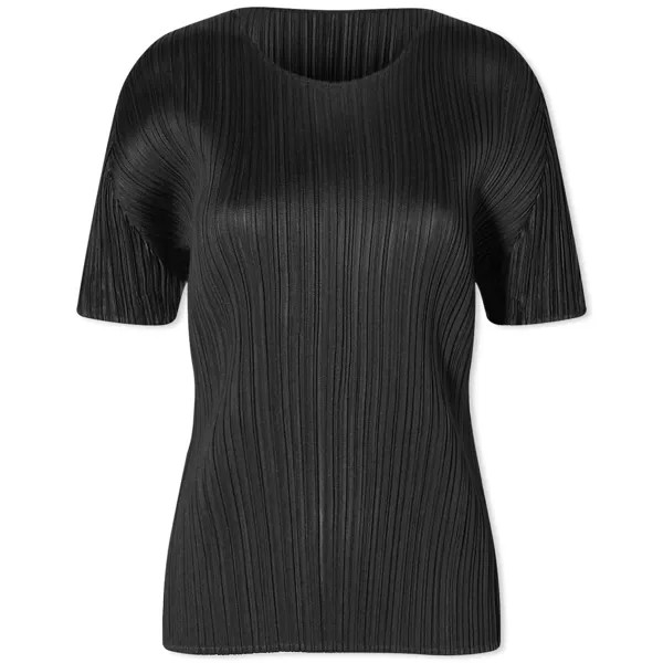 Футболка Pleats Please Issey Miyake Basics Pleats, черный