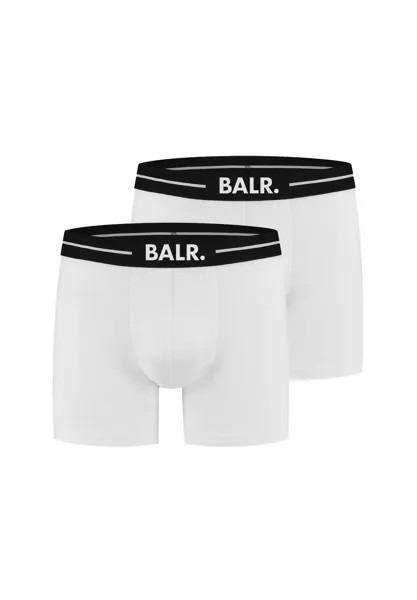Мужские шорты-боксеры, 2 шт., пояс с логотипом, хлопок стрейч BALR.