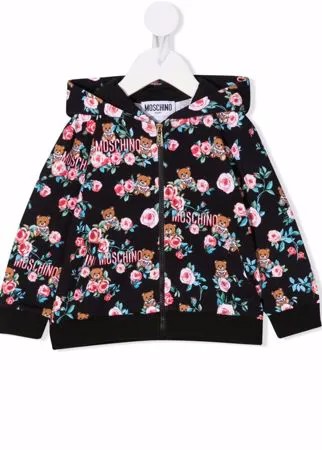 Moschino Kids худи с узором Toy Bear