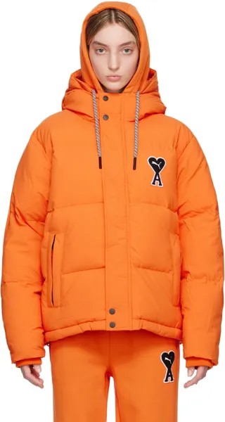 Оранжевая куртка-пуховик Puma Edition AMI Alexandre Mattiussi