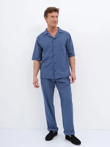 Рубашка домашняя мужские Малиновые Сны KENI синие 58 RU