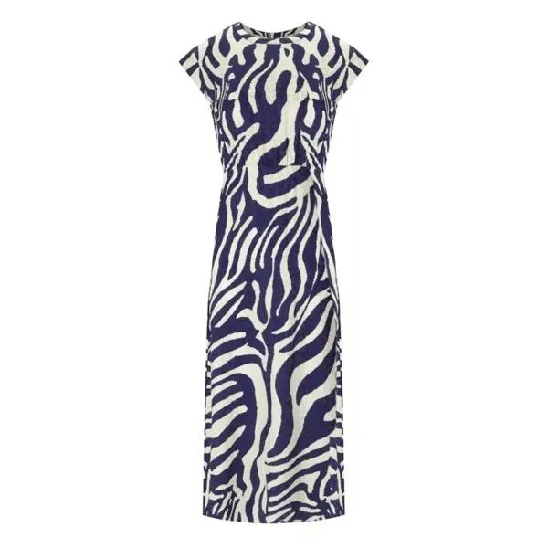 Платье fayola navy midi dress Essentiel Antwerp, синий
