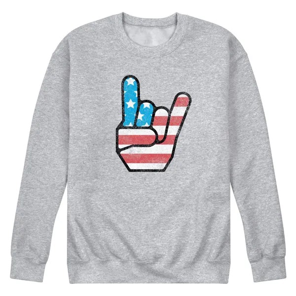 Мужской флисовый свитшот с флагом США Rock On Fleece Licensed Character