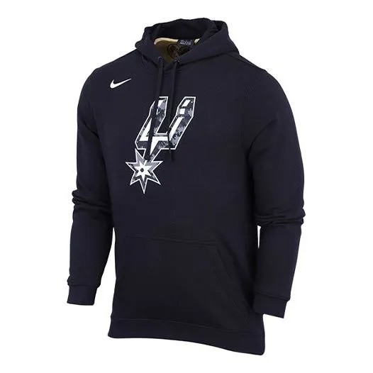 Толстовка Nike NBA Spurs Casual Sports hooded Fleece Couple Style Black, черный