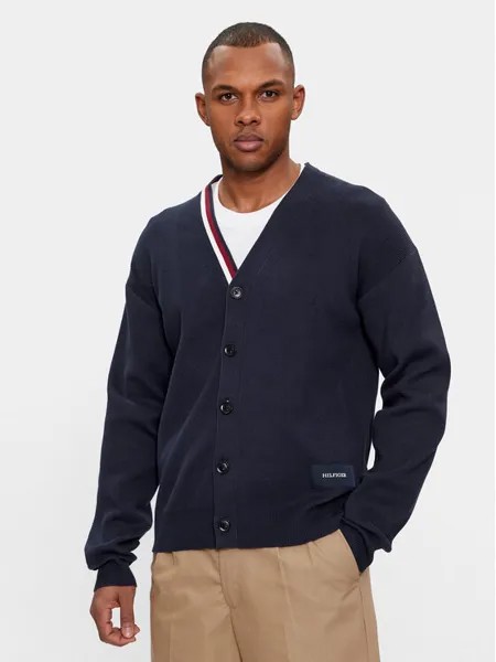 Кардиган стандартного кроя Tommy Hilfiger, синий