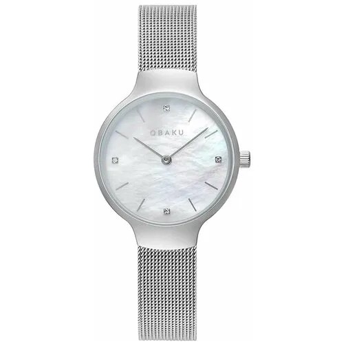Наручные часы OBAKU Mesh, серебряный