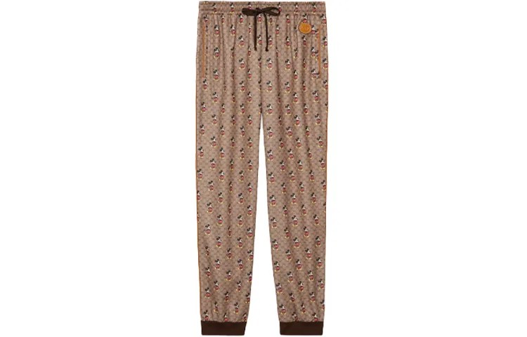 Мужские трикотажные спортивные штаны GUCCI, цвет Brown