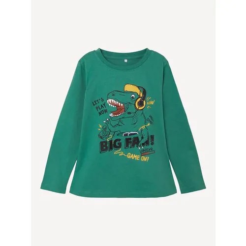 Name it, футболка для девочки С длинным рукавом, Цвет: зеленый, размер: 92