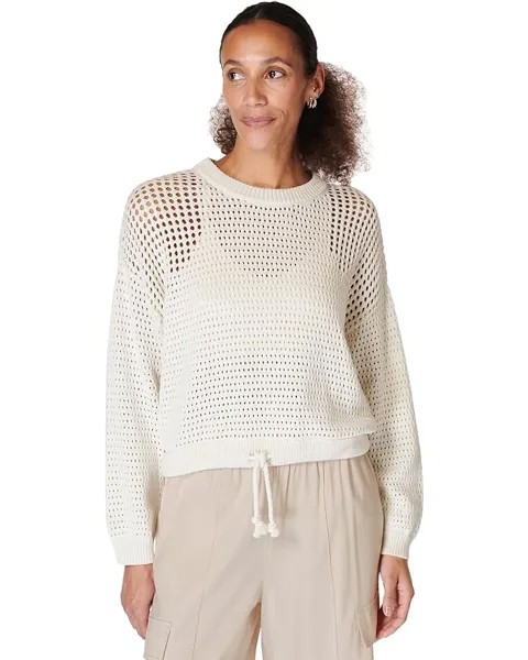 Свитер Sweaty Betty Tides High Open Weave Jumper, цвет Lily White