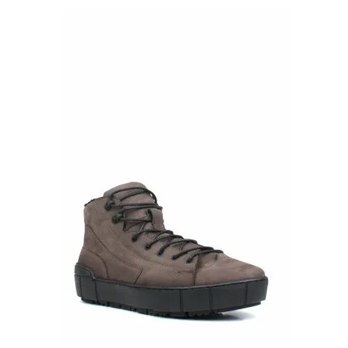 Ботинки Burgerschuhe, зимние, натуральный нубук, размер 41, коричневый