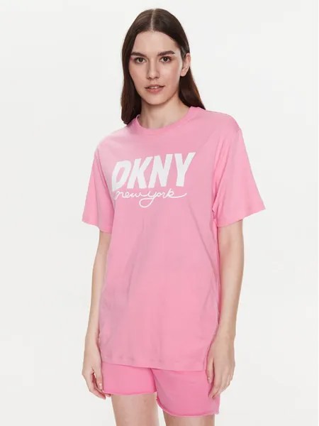 Футболка классического кроя Dkny Sport, розовый