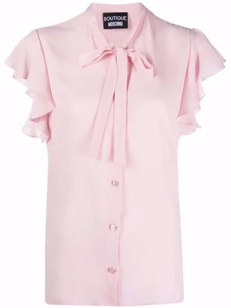 Boutique Moschino блузка с расклешенными рукавами и бантом
