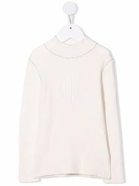 Chloé Kids джемпер в рубчик