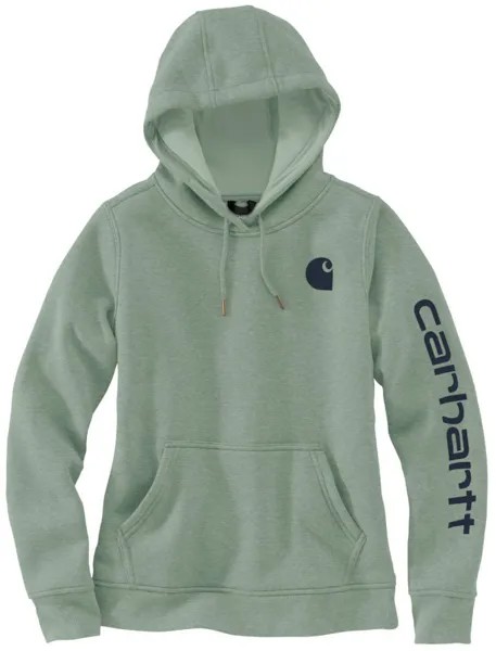 Толстовка женская Carhartt Clarksburg Logo, светло-зеленый