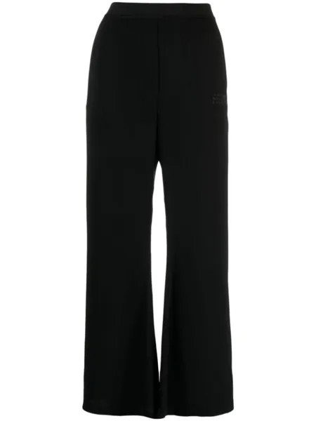 MM6 Maison Margiela укороченные брюки с завышенной талией, черный