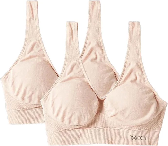 Формирующий бюстгальтер с мягкой подкладкой — упаковка из 2 шт. Boody Eco Wear, хаки
