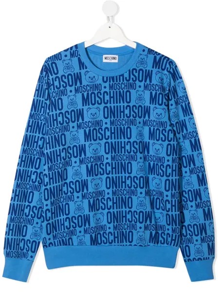 Moschino Kids толстовка с логотипом