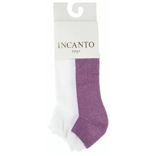 Носки Incanto, размер 39-40(3), белый, фиолетовый