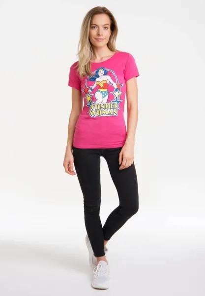 Футболка с принтом LOGOSHIRT, цвет pink