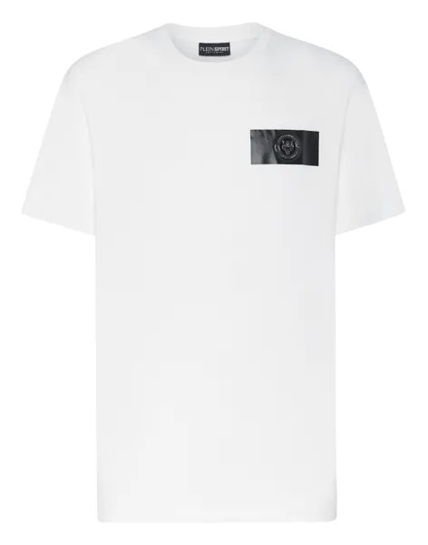 Футболка с круглым вырезом SS Tiger Crest Edition Plein Sport, цвет White / Black