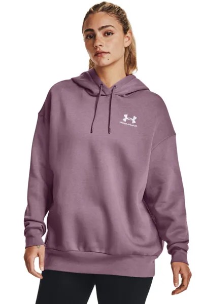 Толстовка из флиса Essential зеленого цвета в стиле оверсайз Under Armour, фиолетовый