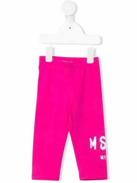 MSGM Kids легинсы с логотипом