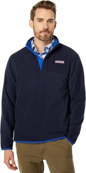 Толстовка Vineyard Vines Harbor Fleece Shep Shirt, цвет Nautical Navy