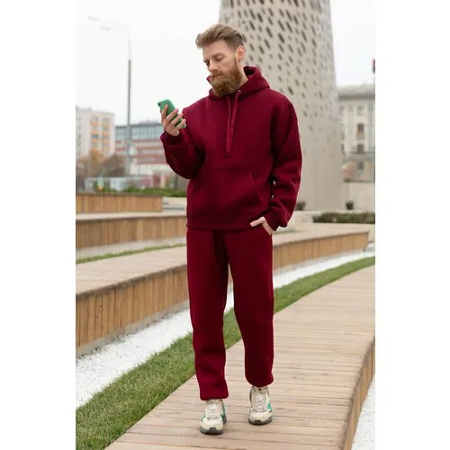 Костюм Магазин Толстовок , размер S-46-Unisex-(Мужской) , бордовый