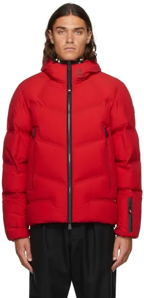 Красная пуховая куртка Arcesaz Moncler Grenoble