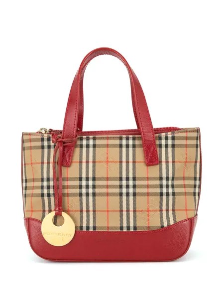 Burberry Pre-Owned сумка-тоут в клетку Nova Check