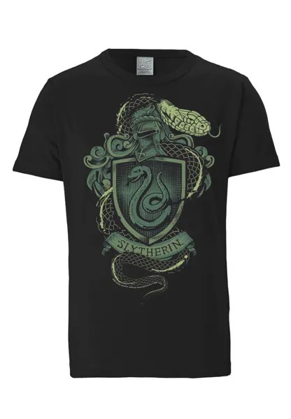 Футболка Logoshirt Harry Potter Slytherin, черный