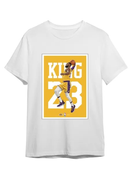 Футболка унисекс СувенирShop Баскетбол/NBA/Lebron James 8 белая 3XL (56-58)