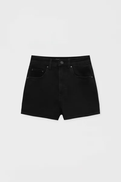 Шорты женские Pull&Bear PUL554845514 черные 34 EU. Доставка из-за рубежа.