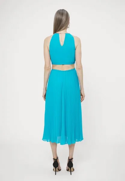 Коктейльное/праздничное платье PLEATED CUT OUT MICHAEL Michael Kors, синий