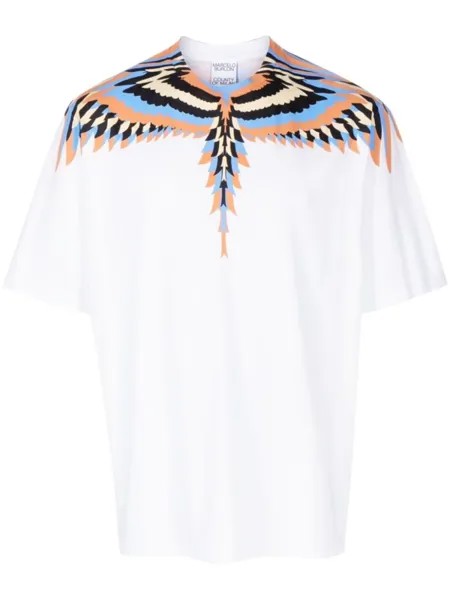 Marcelo Burlon County of Milan футболка с принтом Optical Wings, белый