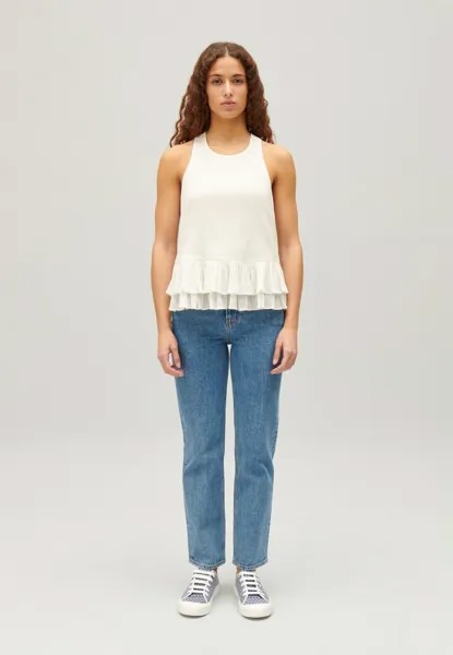 Топ Volants Claudie Pierlot, слоновая кость