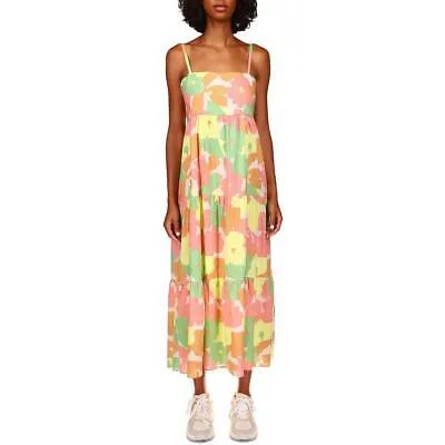 Женское платье макси Sanctuary с разноцветным цветочным принтом, облегающее и расклешенное, L BHFO 2861