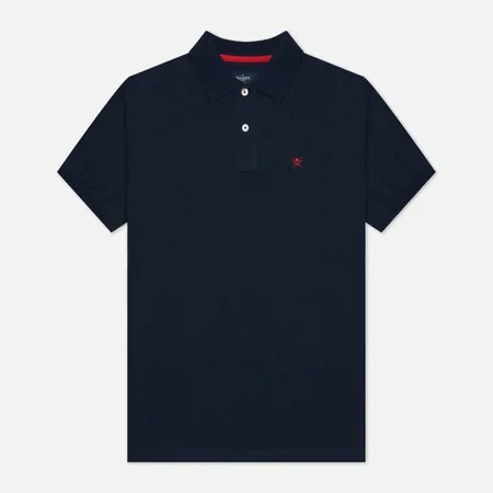 Мужское поло Hackett Slim Fit Logo, цвет синий, размер L