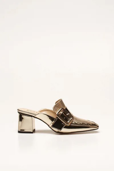 Модные Стильные Золотые Зеркальные сандалии и тапочки
