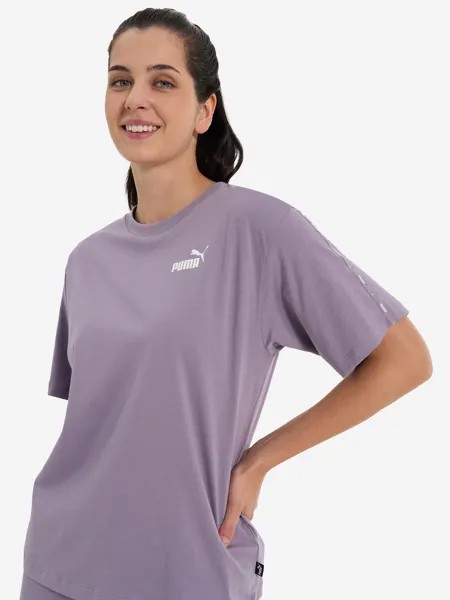 Футболка женская PUMA Ess Tape, Фиолетовый