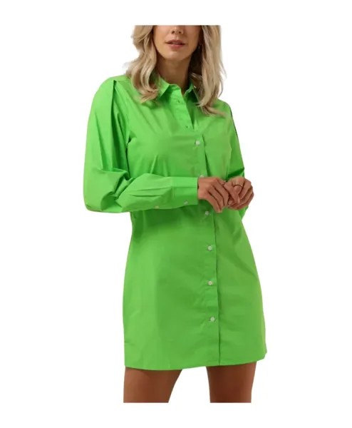 Короткое платье рубашка из поплина Tommy Hilfiger, зеленый