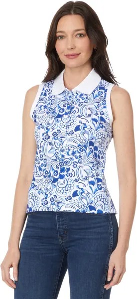 Поло Tommy Hilfiger Sleeveless Fountain Floral Polo, цвет Provence Multi