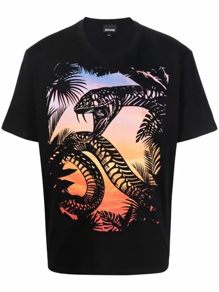 Just Cavalli футболка с графичным принтом