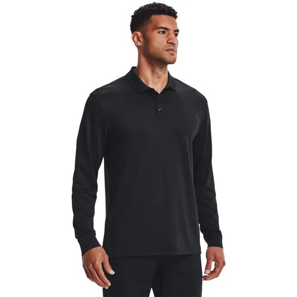 Лонгслив-поло мужской Under Armour 1365383-001 черный XL