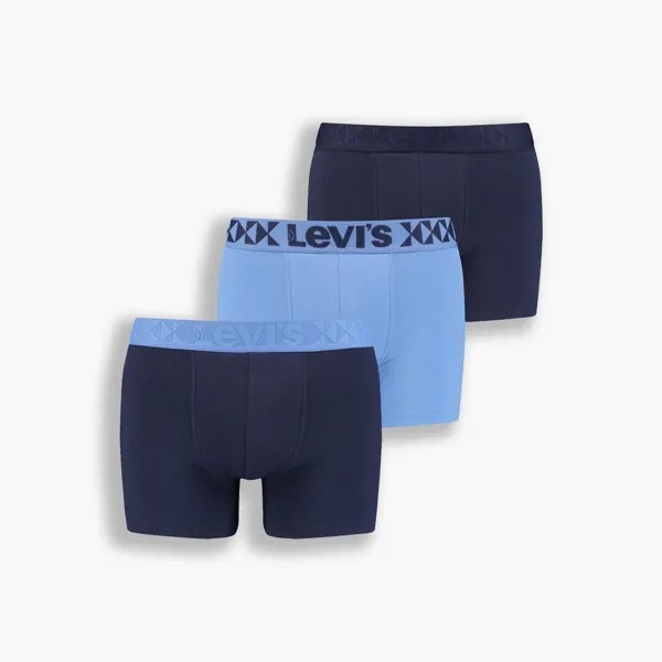 Боксеры мужские Levi's Giftbox Denim Geo Elastics Boxer Brief 3 разноцветные M