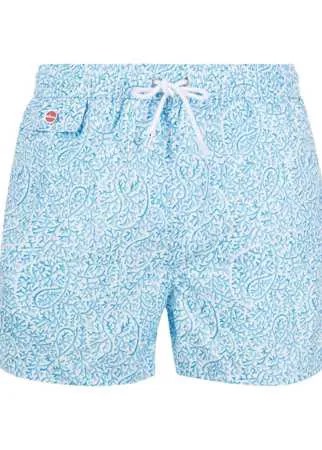 Kiton плавки-шорты с принтом пейсли