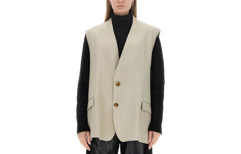 Жилет женский бежевый Mm6 Maison Margiela