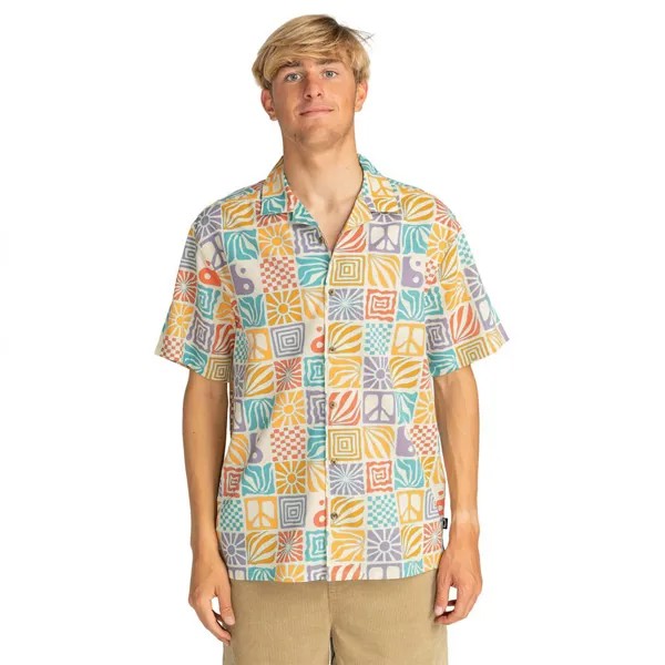 Рубашка с коротким рукавом Billabong Sundays Vacay, разноцветный