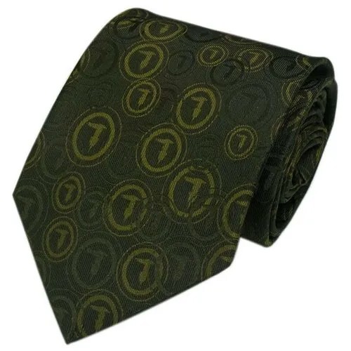 Темно-зеленый классический галстук Trussardi 850376